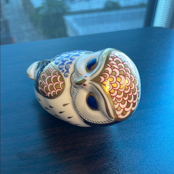 Royal Crown Derby Owl with Gold Stopper, First Quality - Picture 4 of 6